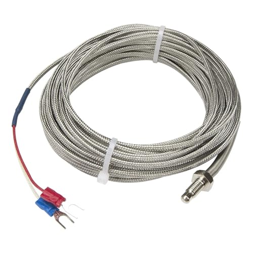 Termopar tipo K M6 con cable blindado de 10 m y sensor FTARB02 para control térmico 4