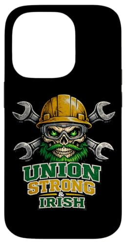 Irish Union Strong and Irish Skull �n�[�h�P�[�X ���p�g���b�N�̓� �X�}�z�P�[�X iPhone 14 Pro �p