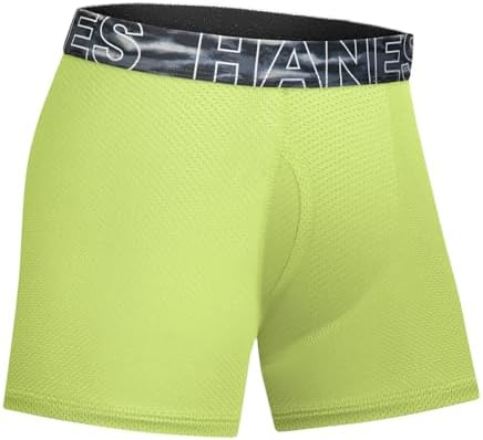 Hanes Boys' Performance Tween Boxer Brief Pack, X-Temp Mesh Underwear, Assorted, 6-Pack - 2