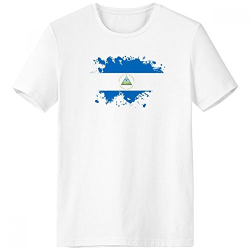 T-shirt Nicaragua blanc cadeau homme motif pays taille 3XL