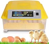 Oppikle 48 Eier Intelligentes digitales Brutmaschine Brutkasten mit LED Temperaturanzeige und Feuchtigkeitsregulierung,Inkubator Vollautomatische Brutmaschine