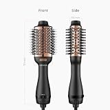 TYMO Hair Dryer Brush Blow Dryer Brush in One, 4 in 1 Ionic Hairdryer and Styler Volumizer with Oval Titanium Barrel, Hot Air Straightener for Smooth Frizz-Free Blowout, Gold - 9