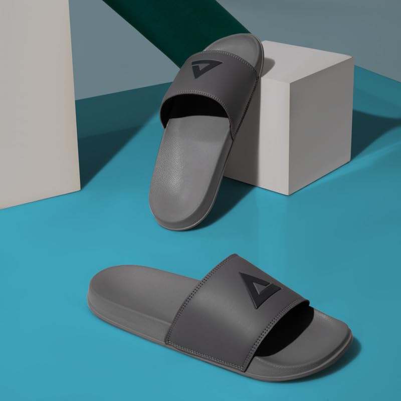 Image of ARVAN Mens Sliders | Lightweight, Anti-Slip & Cushioned Comfort Slides for Casual & Beach Use