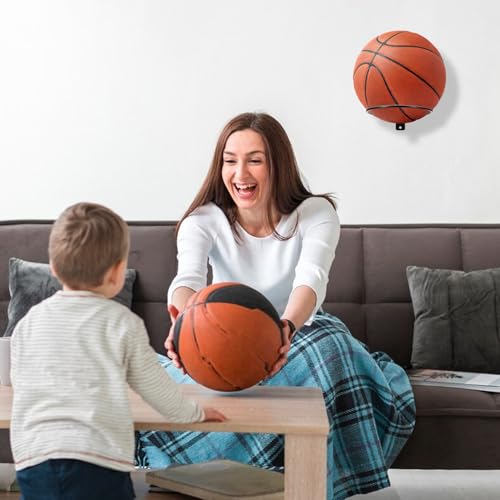 6 Stück Ballhalterung Wand, Ballständer Wandmontiert, Basketball Halterung Wand, Fussball Basketball Wandhalterung für Basketball Fußball Rugby Ball Volleyball Sport Ball Display Ständer, Schwarz