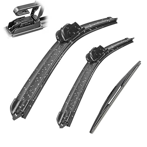 Brosses d'essuie-glace ACURA RDX 2007-2012 balai avant arrière toutes saisons J-Hook