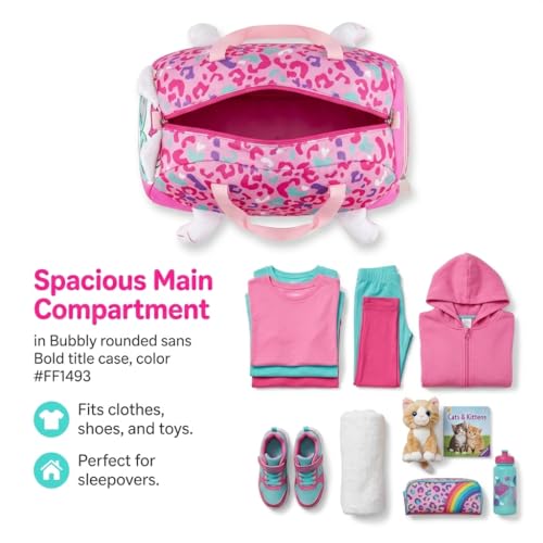 Image of Kids 3D Print Duffel Bag - Boys Travel, School & Sports Bag (CAT)