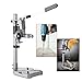 Bench Drill Press Stand, Double Hole Drill Holder, Heavy Duty Electric Adjustable Double Hole Drill Holder, Plug-in Rig, Workbench Repair Tool