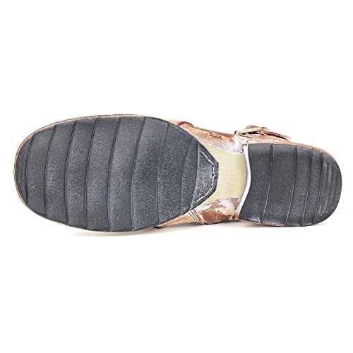 OSSTONE Chukka Stivali Cowboy Biker Boots Maschio