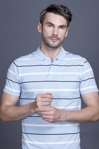 Image of GODFREY Polo T Shirt for Man with Pocket - Half T Shirt for Men Cotton