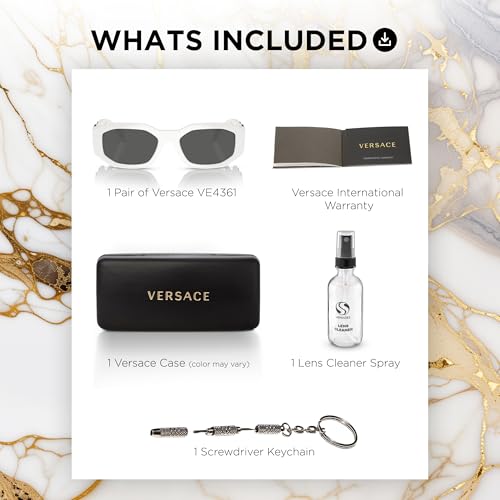 Image of Versace VE4361 Oval Heart Sunglasses for Men - Frame with Temples, eShades Eyewear Kit Included
