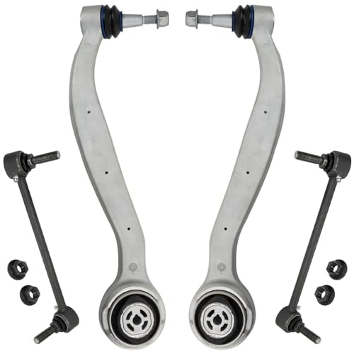 Image of Detroit Axle - 4pc Front End Control Arms Kit for 2016-2020 Chevrolet Camaro 2 Lower Forward Control Arms with Ball Joints 2 Sway Bar Links 2017 2018 2019 Replacement