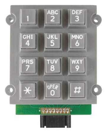 Keypad, Plastic, Gray, Accessory