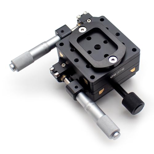 XY Axis Micrometer Fine-Tuning Slide, Accuracy 0.01MM Macro Photography Stacking Pan-Tilt Close-up Shooting Displacement Platform