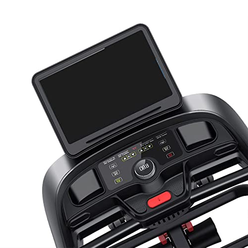 Image of Home Large Screen Multi-Function Treadmill Machine Shock Absorption Folding Sports Equipment Electric Treadmill (Black)
