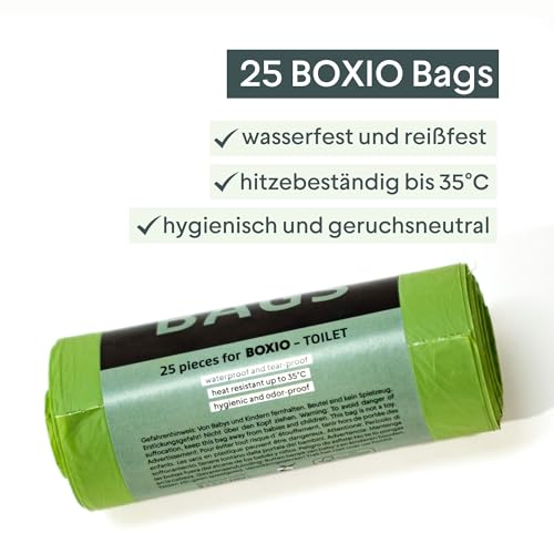 Müllbeutel Boxio – Kompostierbare 10 l Beutel für Campingtoilette