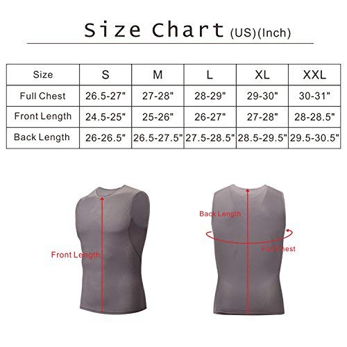 Bpbtti Men's High Wicking Sleeveless Base Layer Cycling Running Underwear Quick Dry Vests Lightweight Sports Tank Tops #TOP6