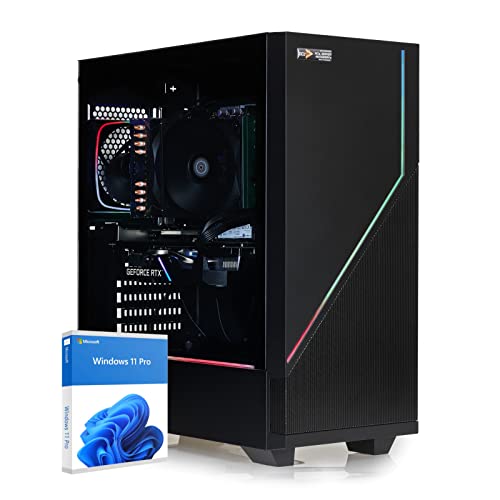 dcl24 Gaming PC [18958] AMD Ryzen 9 7900X 12x5.6 GHz Turbo - 1TB SSD, 32GB DDR5, RTX 4060 Ti 8GB, WLAN, Windows 11 Pro