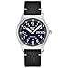 SEIKO SRPG39 Watch for Men - 5 Sports - Automatic with Manual Winding Movement, Blue Dial, Stainless Steel Case, Black Leather Strap, 100m Water Resistant, and Day/Date Display