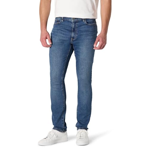 Amazon Essentials Herren Skinny-Fit-Jeans mit Mittlerem Stretchanteil, Stone Mittlere Waschung, 33W / 32L