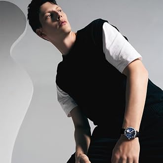 AGELOCER Automatic Moon Phase Watch for Men, Original 3D Lunar Skeleton Mechanical Watches, Premium Leather Strap