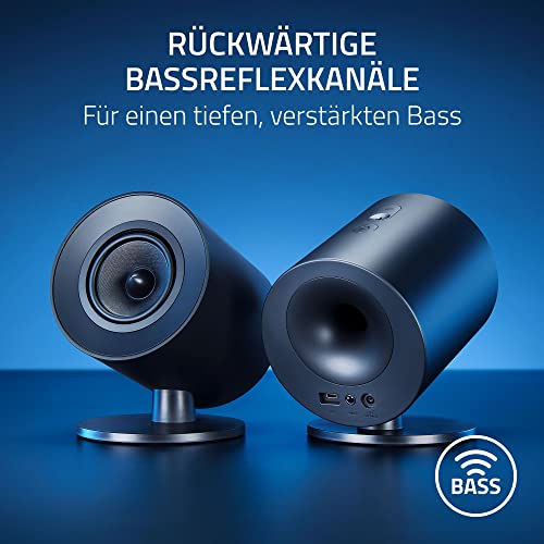 Razer Nommo V2 X - Full-Range-2.0-Gaming-Lautsprecher für PC (Zwei 3-Zoll-Full-Range-Treiber, THX...