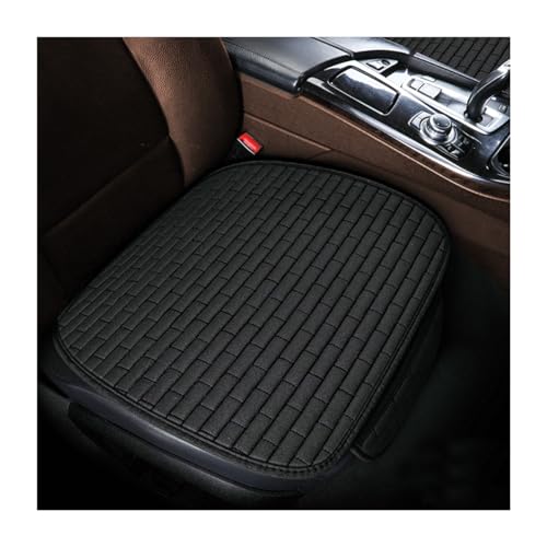 JNNJ 2 Piezas Cojín Delantero, Cojines Coche Asientos Delanteros Suave, Transpirable, Cojín Antideslizante para Asiento De Coche, Cuatro Estaciones Generales para Coches, Truck, SUV(Negro)