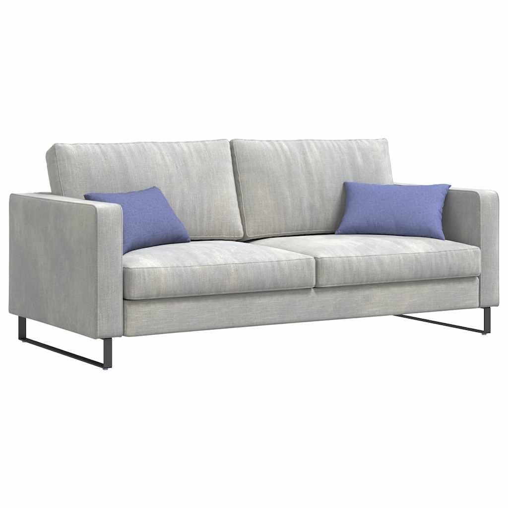 Set di 2 cuscini decorativi per divano, blu jeans, 50 x 30 cm