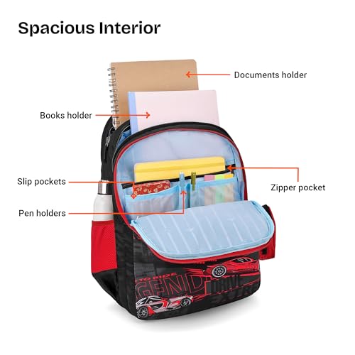Image of Nasher Miles Polyester Backpack | Ideal for Preschool, Kindergarten, College, School, Office& Travel | Toddler, Girls, Boys, Men, Women