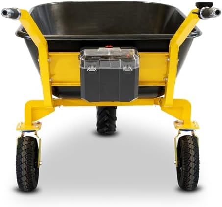 Bild 4 - BAMATO elektrische Schubkarre MTR-200 | 200 kg Tragkraft | 5 Stunden Arbeitszeit (Opt. bis zu 10 Stunden) | 400W Elektromotor | 160 Liter Mulde | Schubwagen Schubkarre Elektrowagen