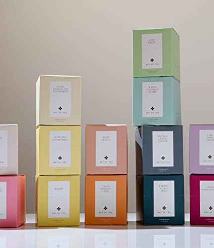 Art of Tea | Organic Matcha+ | Matcha Green Tea | 12 Count Pyramid Tea Bags Sachets