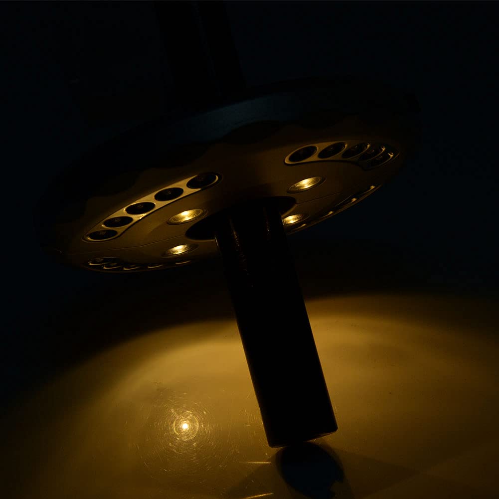 Lámpara de Sombrilla de Patio, Luz de Sombrilla de Patio, Luz de Camping con 24 LED para Sombrillas de Patio, Tiendas de Campaña, Uso Al Aire Libre, Luces de Sombrilla de Patio