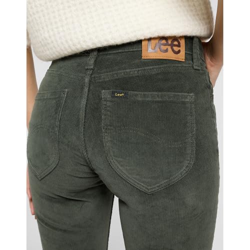 LEE - Jeans Damen - Classic Straight Fit - Marion - Oliv Grau – Ansicht 3