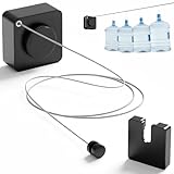 15.7Ft Retractable Clothesline Indoor & Outdoor, Heavy Duty Anti-Sag Wall Mounted Stainless Steel Laundry Drying Line for Balcony, Laundry Room, Bathroom, Motorhome, Dormitory, Travel