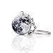 JWPavilion Solar System Planet keychain Accessories Pendant Glow In The Dark Galaxy Crystal Glass Ball Key Chain Rings Creative Gifts For Women Men Charms Luminous Globe Llaveros Keyring(Moon)