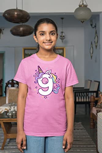Unicorn 9th Birthday Shirts for Toddler Girls Outfit 9 Year Old Ninth Nine Shirt4