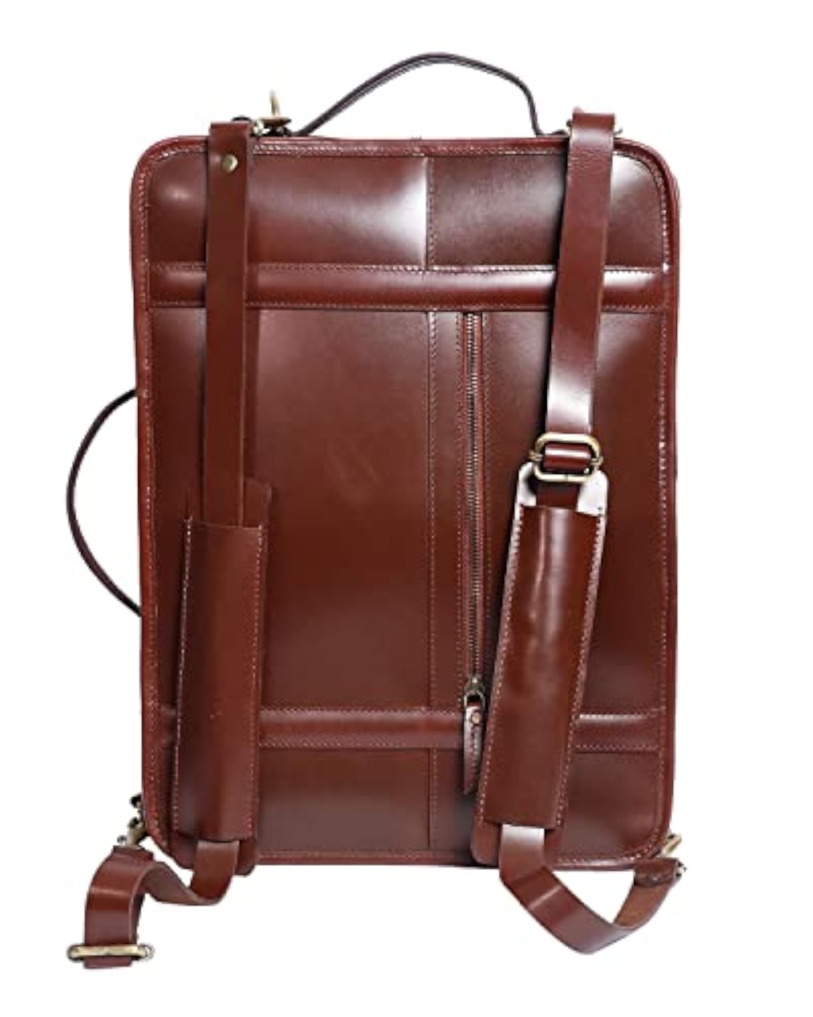 Premium Full-Grain Leather DSLR Camera Backpack