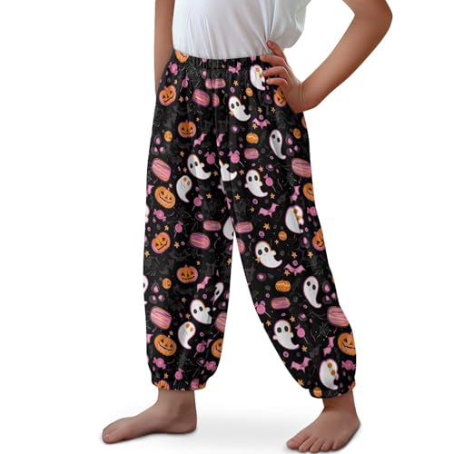 Image of Unisex Little Kids Yoga Trousers Bohemian Beach Pants Baggy Harem Activewear for Boys and Girls Age 3-10