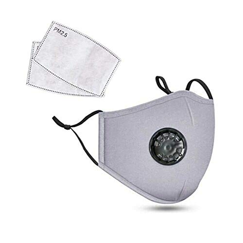 TSSPLUS PM2.5 Anti Air Pollution Reusable Washable Face Mask Respirator 2 Filters
