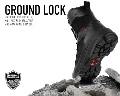 Rothco Guardian Composite Toe Tactical Boots with Side Zipper – 8 Inch – Waterproof & Lightweight4