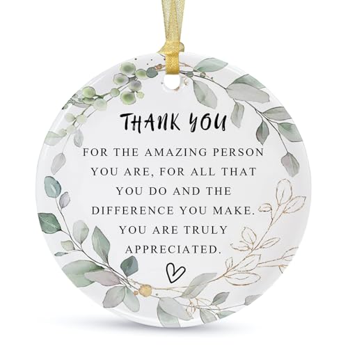 2026 Thank You Christmas Ornament,Appreciation Gift 2.9"