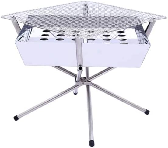 ALBAWADIPortable Camping BBQ Charcoal Grill Stove Folding Fire Grill Stove