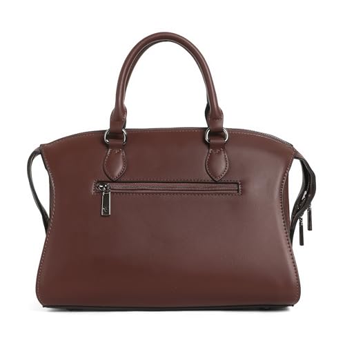 Image of EXOTIC Premium Celeste Tubular Handle Satchel Handbag for Women with Detachable & Adjustable Sling Strap | Spacious Structured Shoulder Bag | Spacious Structured