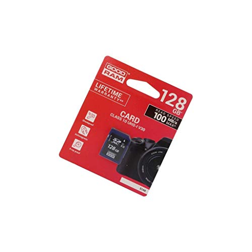 Carte mémoire SD XC 128GB Class 10 UHS U1 GOODRAM pour un stockage fiable et stable
