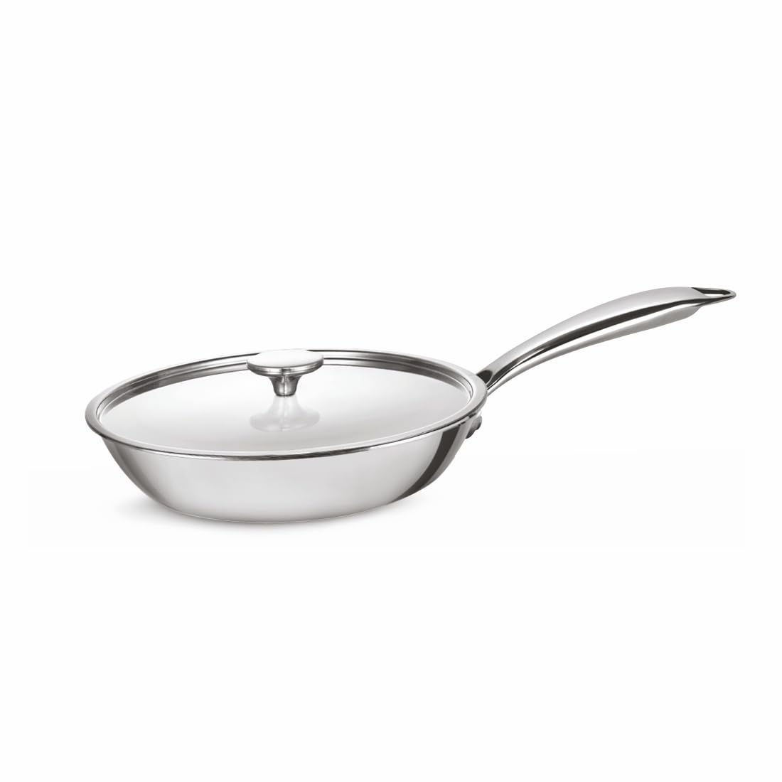 Alda Triply Stainless Steel Fry Pan 24 Cm with Lid (1.25 LTR)