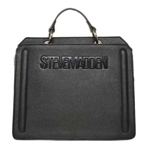 Steve Madden Bevelyn Convertible Tote Bag (Black) #TOP23