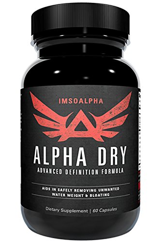IMSOALPHA | ALPHA DRY | All Natural Definition Formula | Remove Unwanted Water Weight & Bloating | 60 Capsules