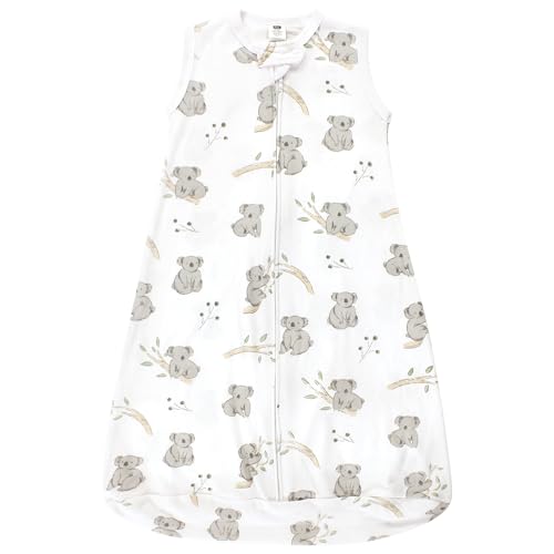 Image of Hudson Baby Unisex Baby Cotton Wearable Sleeping Bag, Sack, Blanket, Cuddly Koala Sleeveless, 3-9 Months