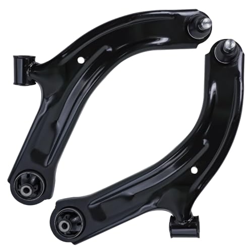 Image of Detroit Axle - Front End 8pc Suspension Kit for 2007-2012 Nissan Versa 2009-2014 Nissan Cube, 2 Lower Control Arms with Ball Joints Inner & Outer 4 Tie Rods 2 Sway Bars Replacement