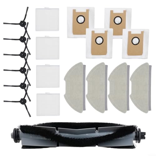 FACAIIO Anwor - Juego de 18 accesorios de repuesto para aspiradora AIRROBO T20+, rodillo de repuesto para cepillo lateral, bolsas de polvo, kit de repuesto para aspiradora