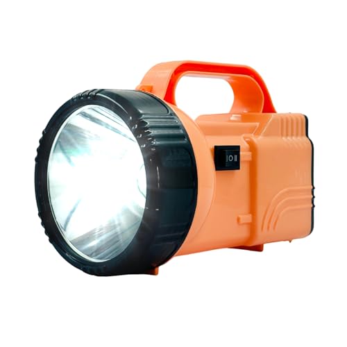 Image of AGRIANSH Rechargeable Kisan Torch - 5W Waterproof LED Light with 4000mAh Battery | Long Distance Beam Torch for Farmers, Field Use & Rural Areas